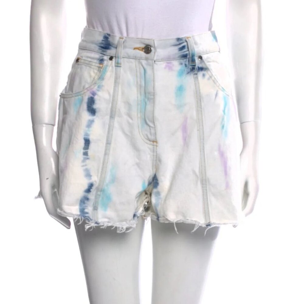 IRO Paris — Popi Tie-Dye Denim Shorts — Size S